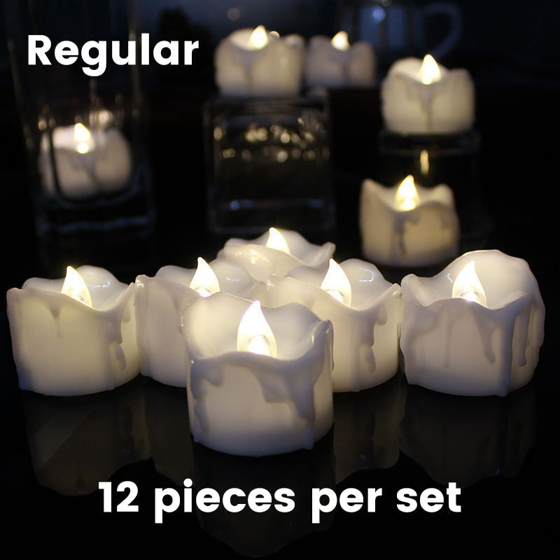 Romantic LED Flameless Dripping Light Candles