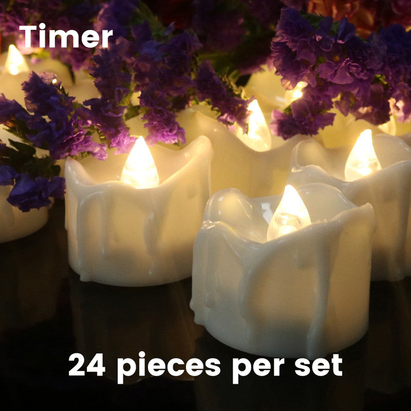 Romantic LED Flameless Dripping Light Candles