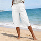 Women's Breathable Summer Casual Capri Pants