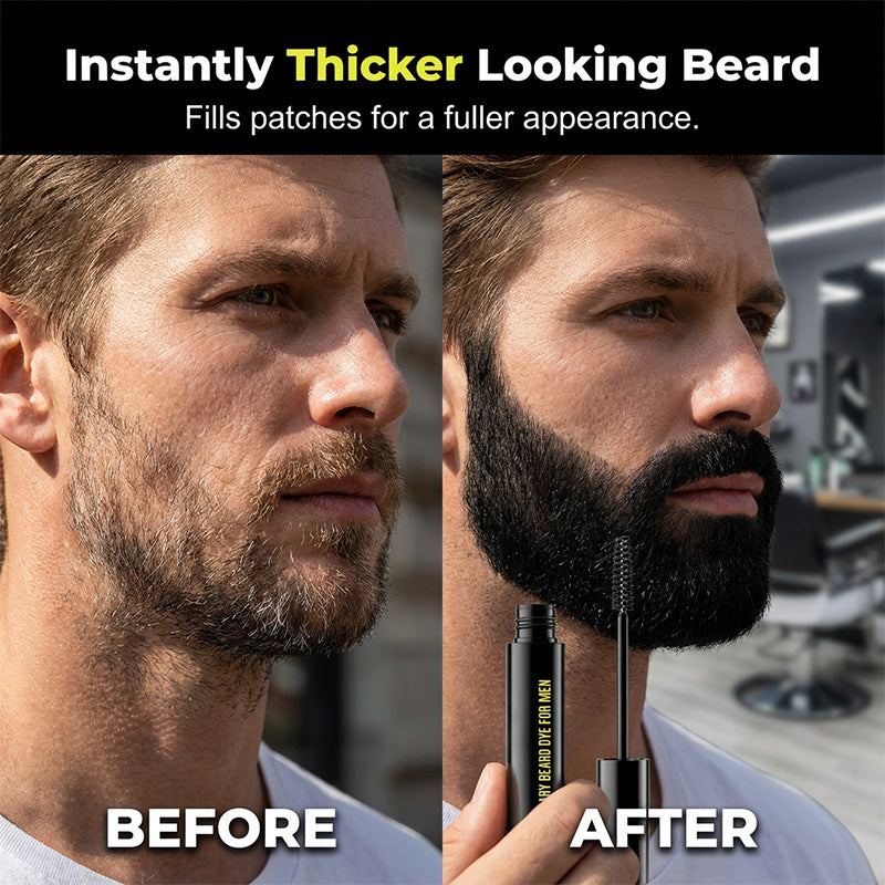 Instant Gray Beard Dye – Fuller & Bolder Look, Portable Touch-Up Wand