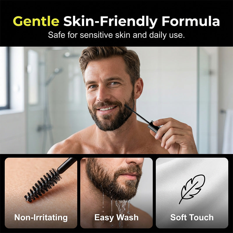 Instant Gray Beard Dye – Fuller & Bolder Look, Portable Touch-Up Wand