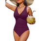 📢📢45% OFF !! ⏰Women's Tummy Control One-Piece Swimsuit