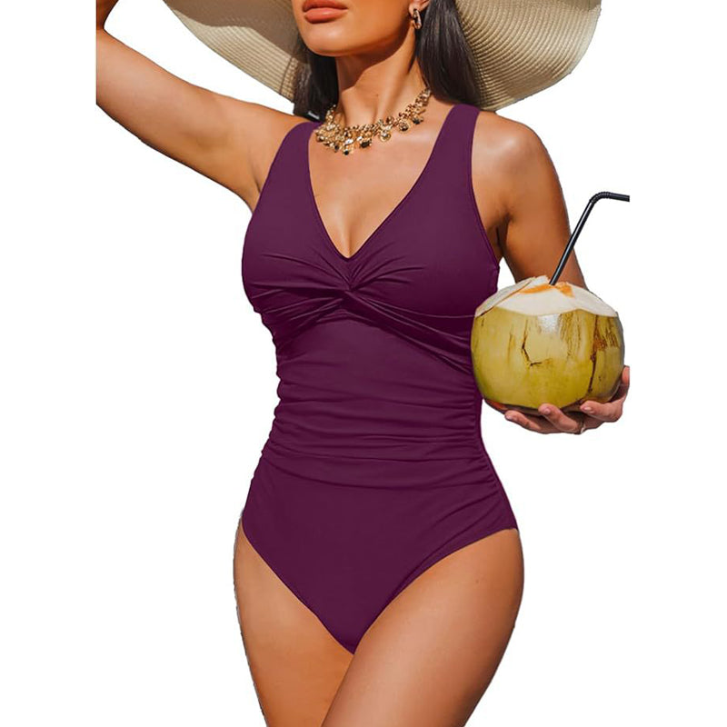 📢📢45% OFF !! ⏰Women's Tummy Control One-Piece Swimsuit