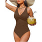 📢📢45% OFF !! ⏰Women's Tummy Control One-Piece Swimsuit