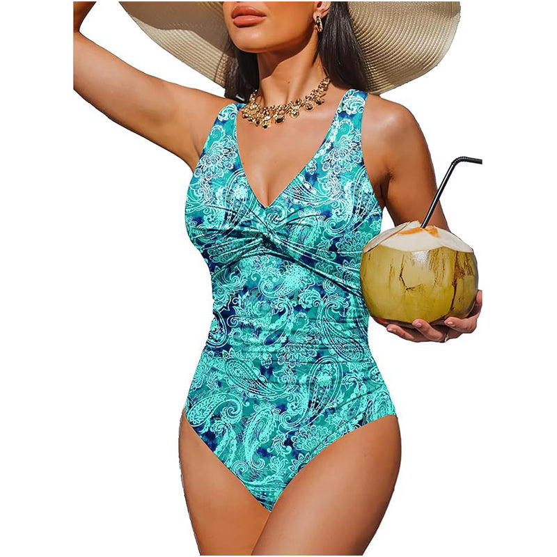 📢📢45% OFF !! ⏰Women's Tummy Control One-Piece Swimsuit