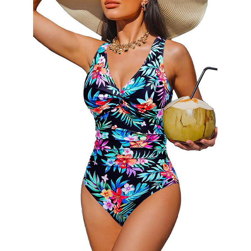 📢📢45% OFF !! ⏰Women's Tummy Control One-Piece Swimsuit