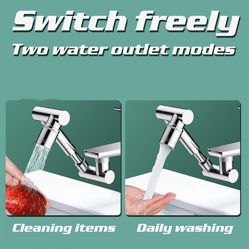 3D Filter Faucet Set - Multi-Angle Swivel Faucet Aerator with 3 Included Filter Cartridges, Anti-Splash Soft Aeration, Transparent Visible Filter Housing, Compatible with Kitchen, Bathroom & Laundry Faucets