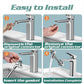 3D Filter Faucet Set - Multi-Angle Swivel Faucet Aerator with 3 Included Filter Cartridges, Anti-Splash Soft Aeration, Transparent Visible Filter Housing, Compatible with Kitchen, Bathroom & Laundry Faucets