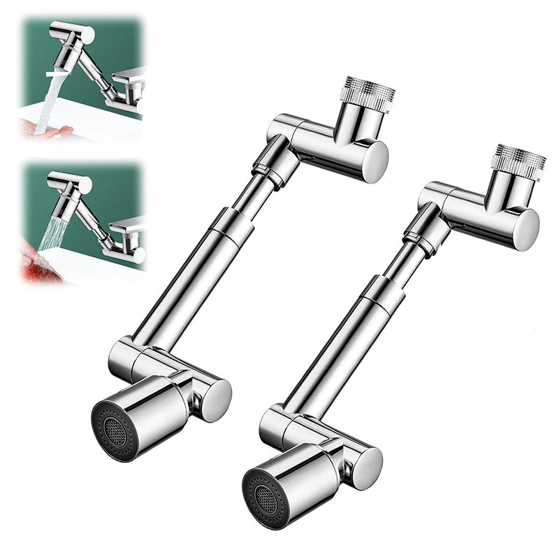 3D Filter Faucet Set - Multi-Angle Swivel Faucet Aerator with 3 Included Filter Cartridges, Anti-Splash Soft Aeration, Transparent Visible Filter Housing, Compatible with Kitchen, Bathroom & Laundry Faucets