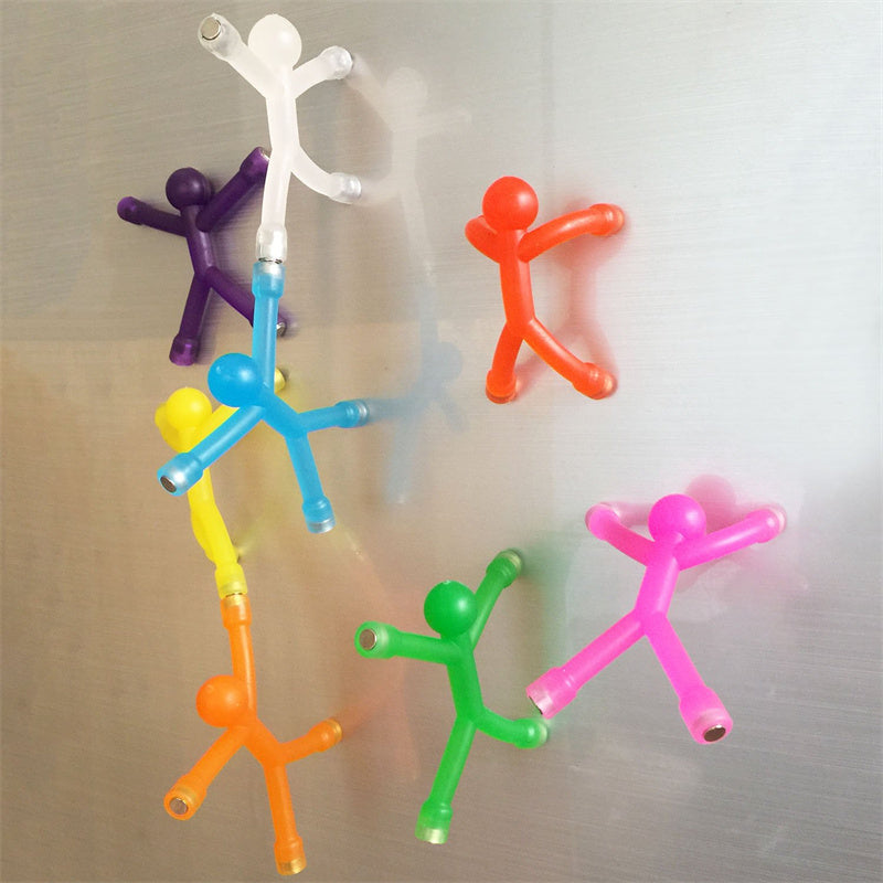 🧲🧸 Posable magnetic figures – hold notes, relieve stress, brighten any space!