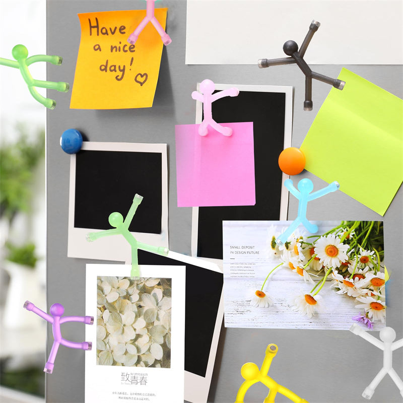 🧲🧸 Posable magnetic figures – hold notes, relieve stress, brighten any space!