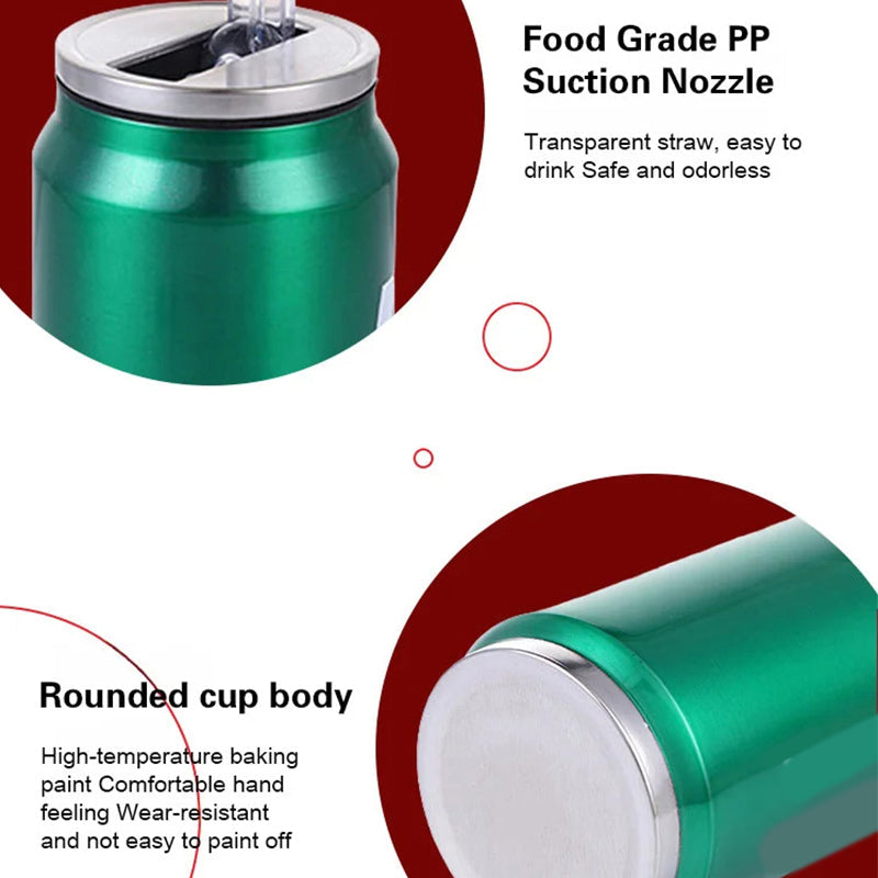 🥤Double-Layer Stainless Steel Cola Can-Shaped Insulated Cup