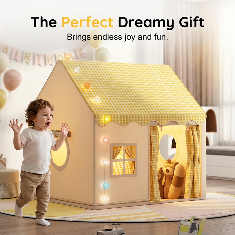 🏰 50% OFF NOW! ⏰ Children's Play Tent Castle – Spacious & easy to set up – Breathable fabric, perfect for indoor or outdoor fun – encourages imaginative play ✨🧸