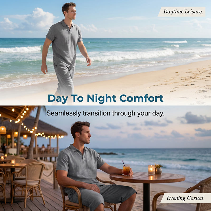 💥Last Day Special Sale 49% OFF👚Men's Linen Shirt and Casual Pants Set