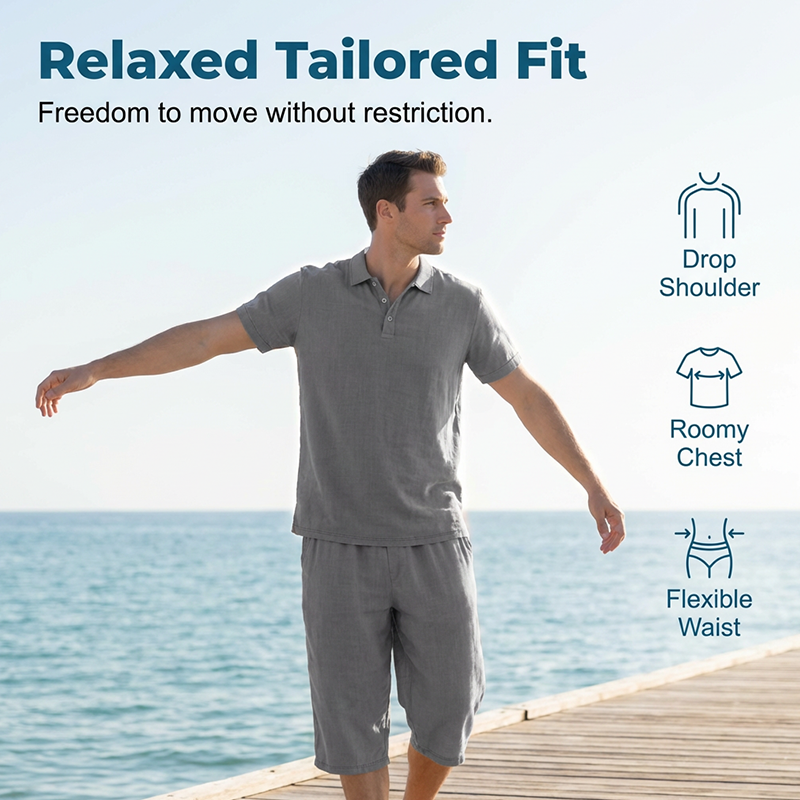 💥Last Day Special Sale 49% OFF👚Men's Linen Shirt and Casual Pants Set