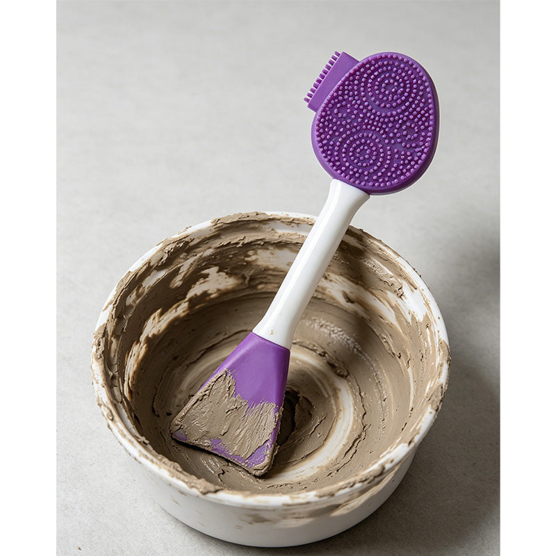 🧼 Last Day Special Price £8.99 ! 🔥Buy 1 Get 1 Free🎁2-in-1 Silicone Face Mask Brush & Cleanser✨