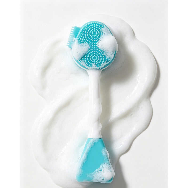 🧼 Last Day Special Price £8.99 ! 🔥Buy 1 Get 1 Free🎁2-in-1 Silicone Face Mask Brush & Cleanser✨