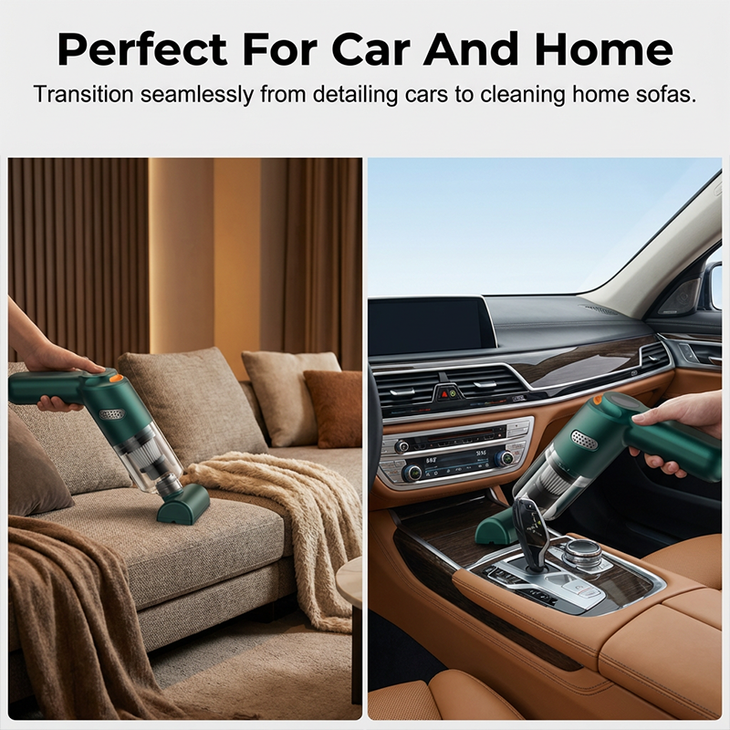 🚗50% OFF NOW ! 💨10000Pa Cordless Handheld Vacuum – Washable Filter & Multi-Nozzle Kit, Portable Powerful Suction Car & Home Cleaner