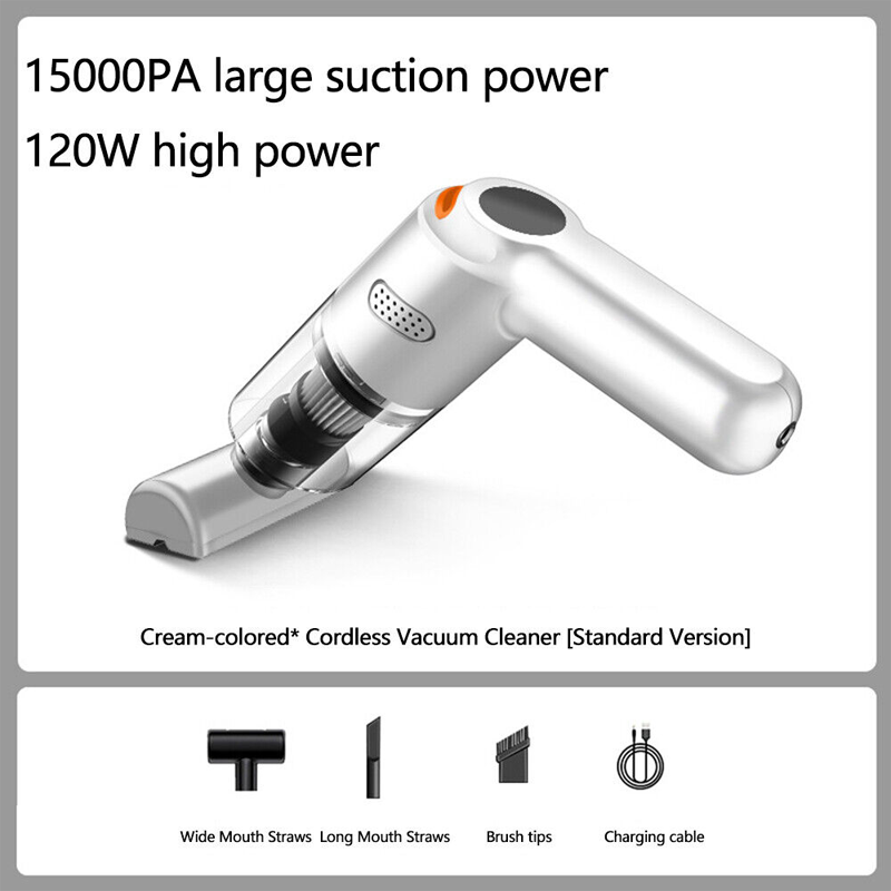🚗50% OFF NOW ! 💨10000Pa Cordless Handheld Vacuum – Washable Filter & Multi-Nozzle Kit, Portable Powerful Suction Car & Home Cleaner