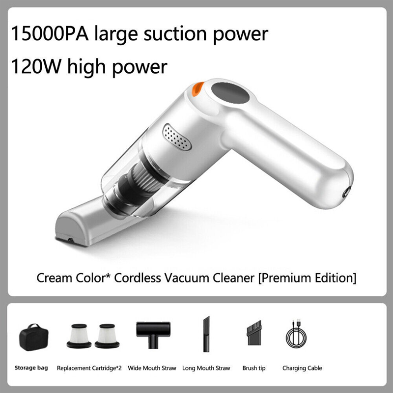 🚗50% OFF NOW ! 💨10000Pa Cordless Handheld Vacuum – Washable Filter & Multi-Nozzle Kit, Portable Powerful Suction Car & Home Cleaner