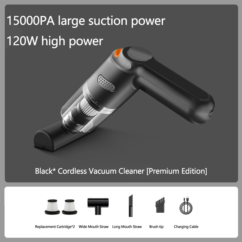 🚗50% OFF NOW ! 💨10000Pa Cordless Handheld Vacuum – Washable Filter & Multi-Nozzle Kit, Portable Powerful Suction Car & Home Cleaner