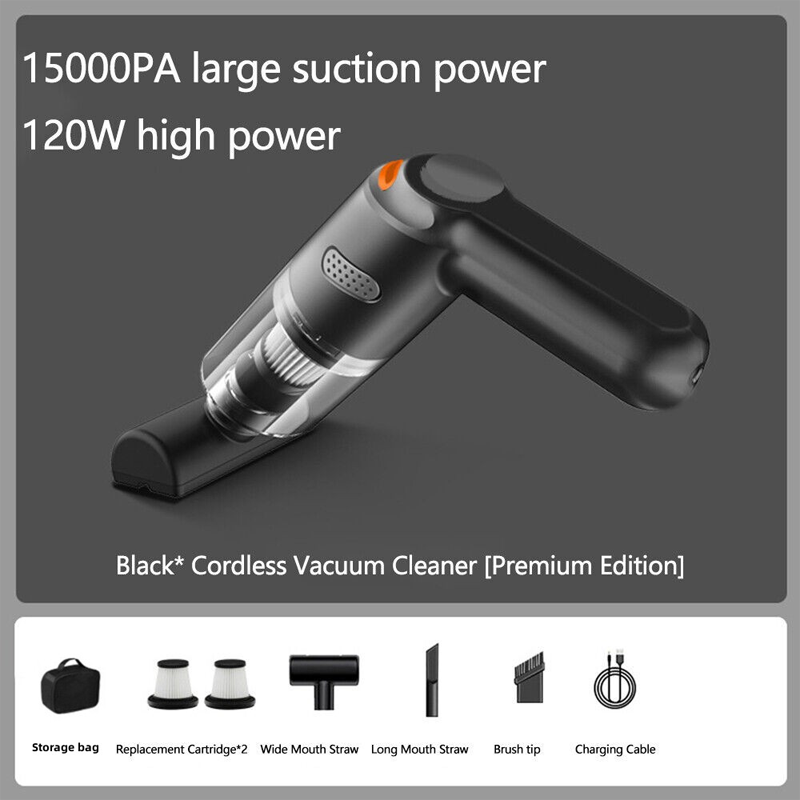 🚗50% OFF NOW ! 💨10000Pa Cordless Handheld Vacuum – Washable Filter & Multi-Nozzle Kit, Portable Powerful Suction Car & Home Cleaner