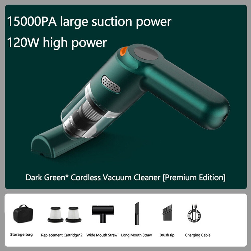 🚗50% OFF NOW ! 💨10000Pa Cordless Handheld Vacuum – Washable Filter & Multi-Nozzle Kit, Portable Powerful Suction Car & Home Cleaner