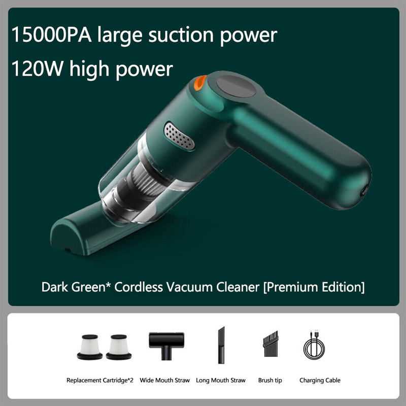 🚗50% OFF NOW ! 💨10000Pa Cordless Handheld Vacuum – Washable Filter & Multi-Nozzle Kit, Portable Powerful Suction Car & Home Cleaner