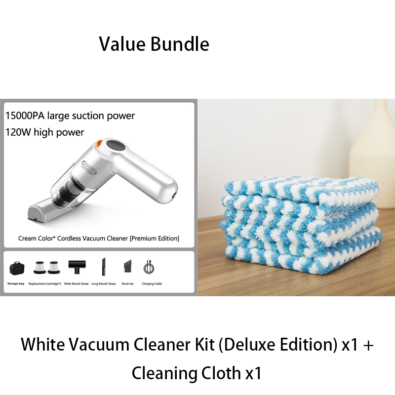 🚗50% OFF NOW ! 💨10000Pa Cordless Handheld Vacuum – Washable Filter & Multi-Nozzle Kit, Portable Powerful Suction Car & Home Cleaner