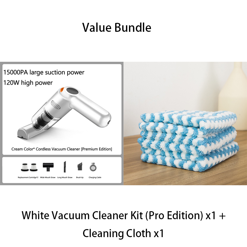 🚗50% OFF NOW ! 💨10000Pa Cordless Handheld Vacuum – Washable Filter & Multi-Nozzle Kit, Portable Powerful Suction Car & Home Cleaner