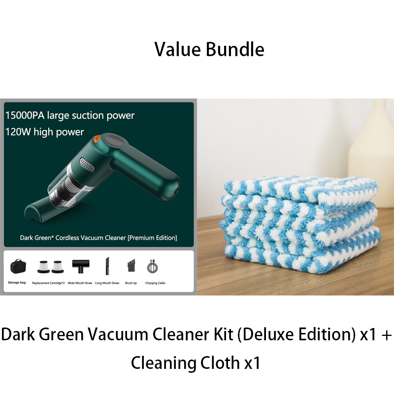 🚗50% OFF NOW ! 💨10000Pa Cordless Handheld Vacuum – Washable Filter & Multi-Nozzle Kit, Portable Powerful Suction Car & Home Cleaner