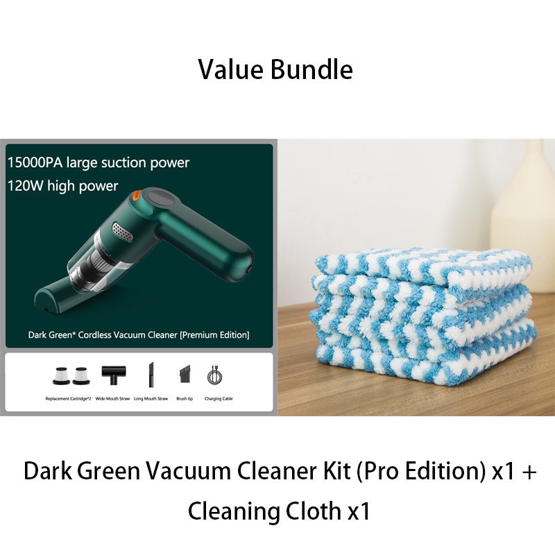 🚗50% OFF NOW ! 💨10000Pa Cordless Handheld Vacuum – Washable Filter & Multi-Nozzle Kit, Portable Powerful Suction Car & Home Cleaner