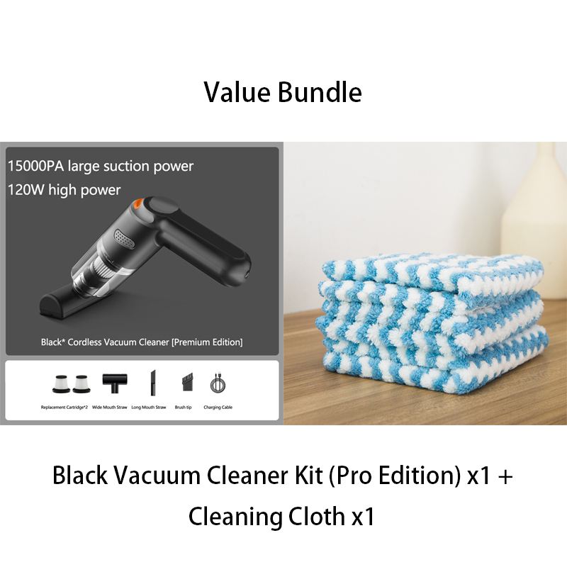 🚗50% OFF NOW ! 💨10000Pa Cordless Handheld Vacuum – Washable Filter & Multi-Nozzle Kit, Portable Powerful Suction Car & Home Cleaner