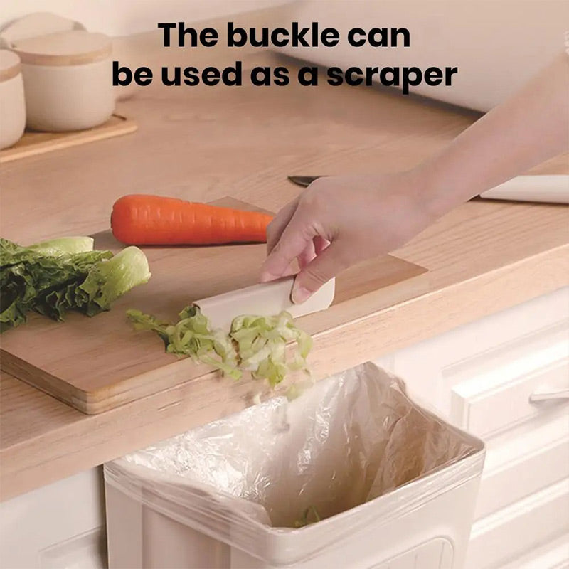 🍃50% OFF NOW! Multipurpose Hanging Collapsible Kitchen Trash Can‑Space‑Saving Wall Mount Foldable Waste Bin, Hanging Garbage Container for Food Scraps, Cabinet Door Mount for Home Kitchen Countertop Prep