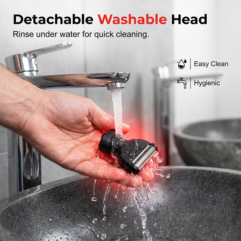 🔥50% OFF!!📢🪒 Reach-Anywhere Body Trimmer – Extendable Handle & Precision Heads, Trim Your Back, Chest & Legs Yourself Without Needing a Helping Hand 🧔✨