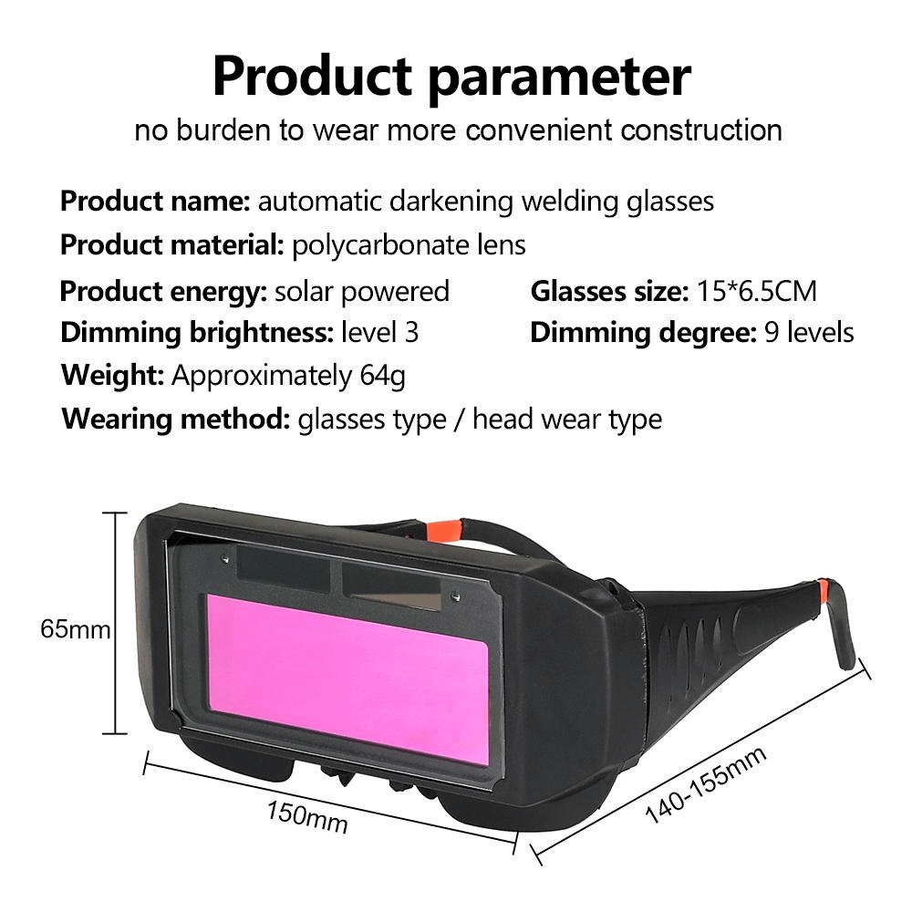 📢📢50% OFF !! ⏰Auto Dimming Welding Glasses