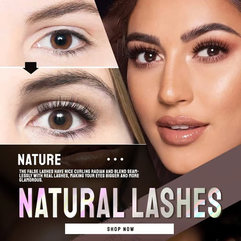 👁️ 50% OFF NOW! ✨ Reusable Self‑Adhesive False Eyelashes – No glue, natural curl & easy removal – Press & go for effortless beauty 💕