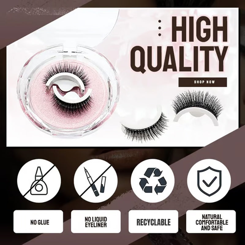 👁️ 50% OFF NOW! ✨ Reusable Self‑Adhesive False Eyelashes – No glue, natural curl & easy removal – Press & go for effortless beauty 💕