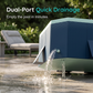 🏊‍♂️💦 Foldable family pool – no inflation, fast drain, compact storage!