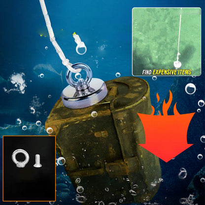 🧲 50% OFF NOW! ⚓ Deep-water Magnetic Salvage Magnet Set – Strong pull, rust-resistant & durable – Perfect for underwater treasure hunting & recovery 💰