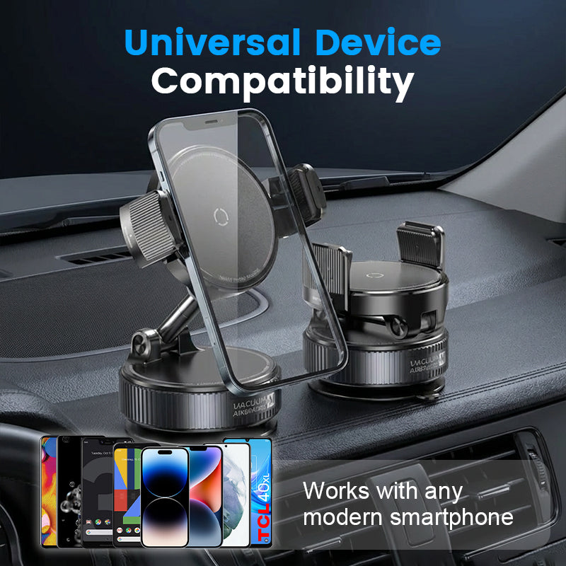 📱50% OFF NOW! Adjustable Magnetic Car Mount‑ Vacuum Suction Base Phone Holder, 360° Rotation Universal Stable Magnetic Phone Stand for Car Dashboard & Windshield