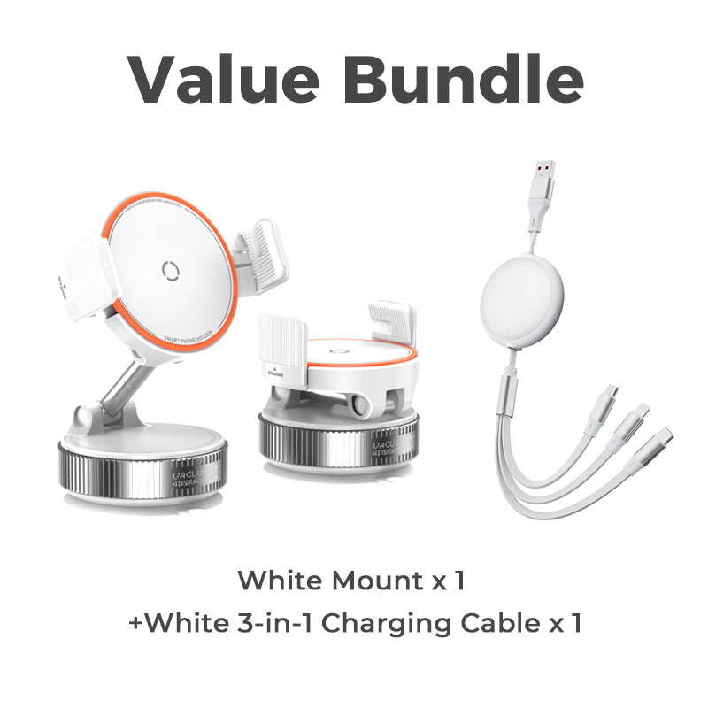 📱50% OFF NOW! Adjustable Magnetic Car Mount‑ Vacuum Suction Base Phone Holder, 360° Rotation Universal Stable Magnetic Phone Stand for Car Dashboard & Windshield