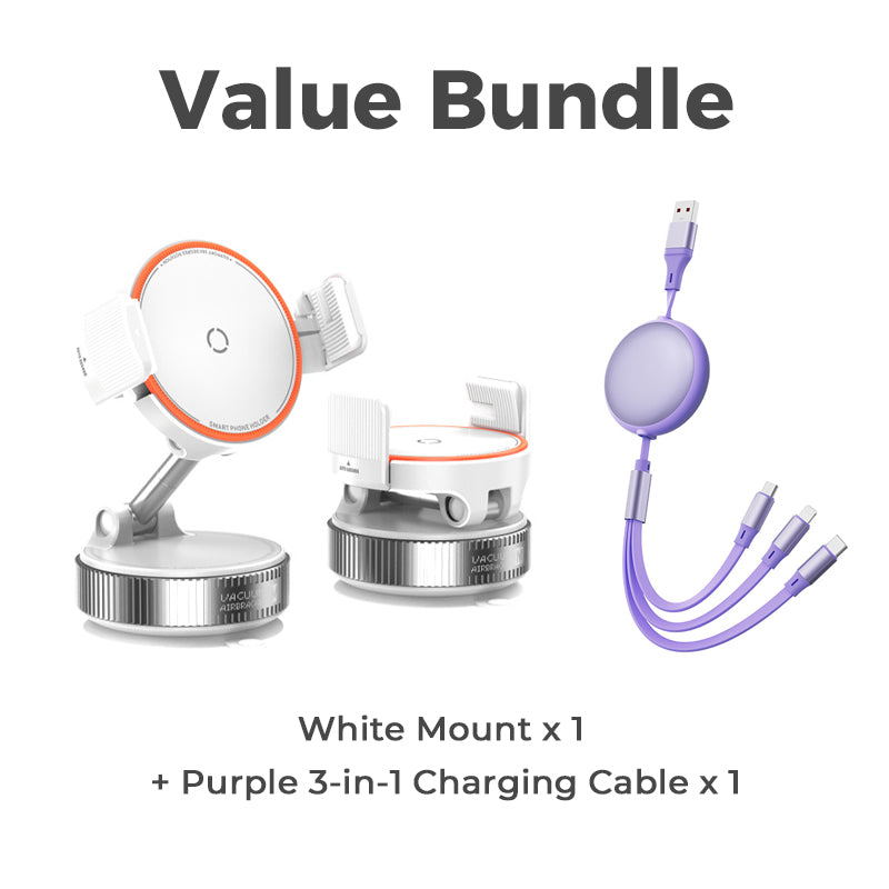 📱50% OFF NOW! Adjustable Magnetic Car Mount‑ Vacuum Suction Base Phone Holder, 360° Rotation Universal Stable Magnetic Phone Stand for Car Dashboard & Windshield
