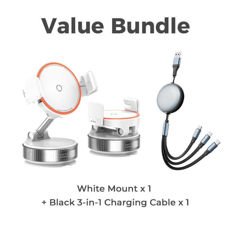 📱50% OFF NOW! Adjustable Magnetic Car Mount‑ Vacuum Suction Base Phone Holder, 360° Rotation Universal Stable Magnetic Phone Stand for Car Dashboard & Windshield