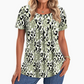 👚Women's Casual Printed Round Neck Short Sleeve Top