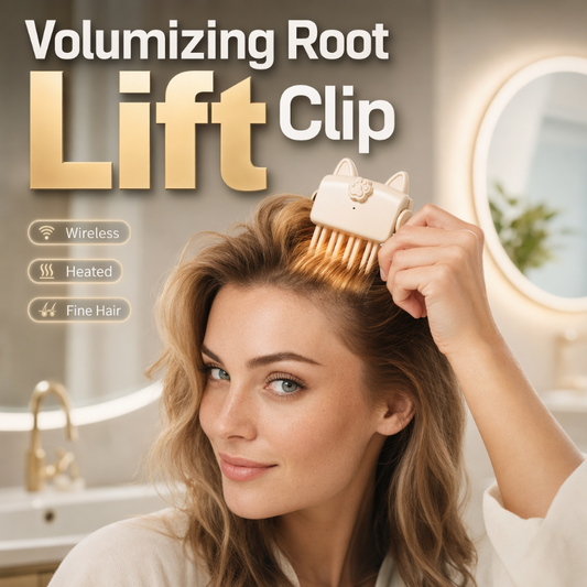 💥Surprise 50% Off！💇 Wireless Heated Volumizing Root Lift Clip, Portable Travel Hair Styling Tool for Flat Fine Hair