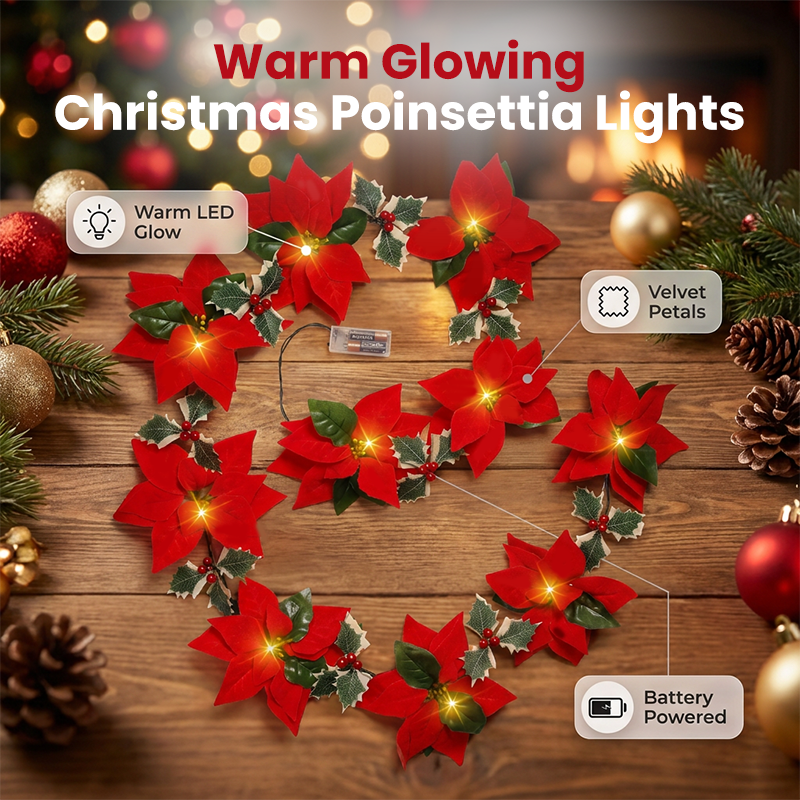 🎄Festive atmosphere String Lights – Add a Warm Holiday Glow ✨
