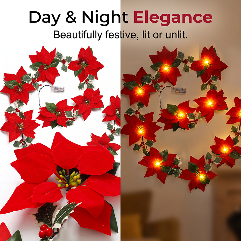 🎄Festive atmosphere String Lights – Add a Warm Holiday Glow ✨