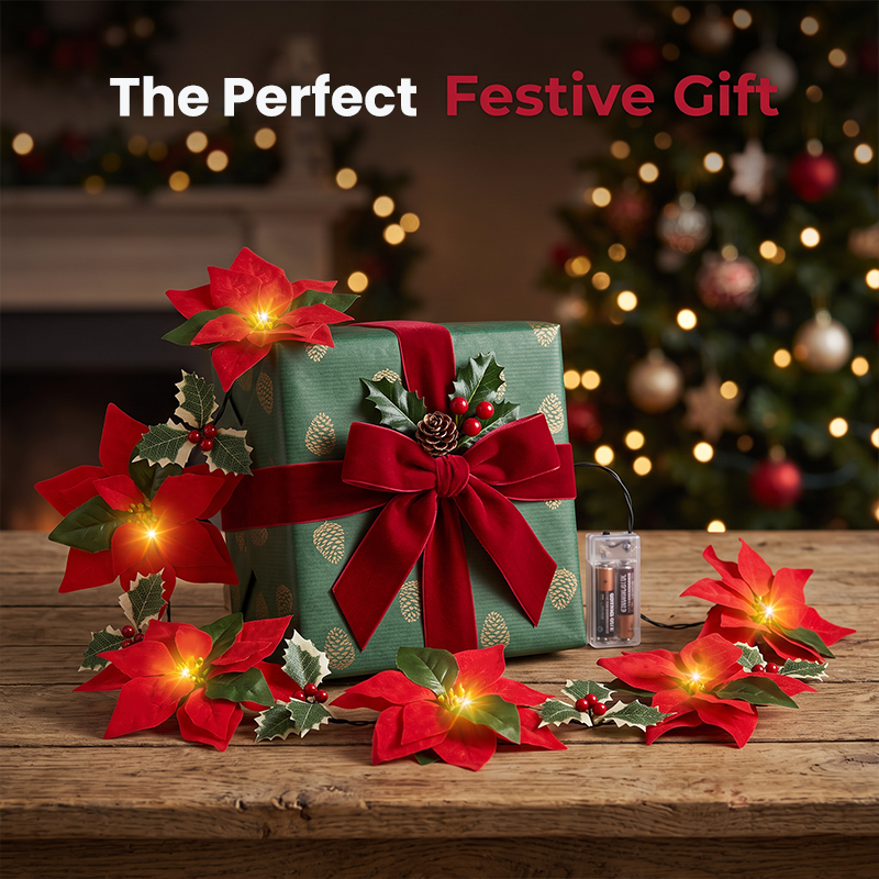 🎄Festive atmosphere String Lights – Add a Warm Holiday Glow ✨