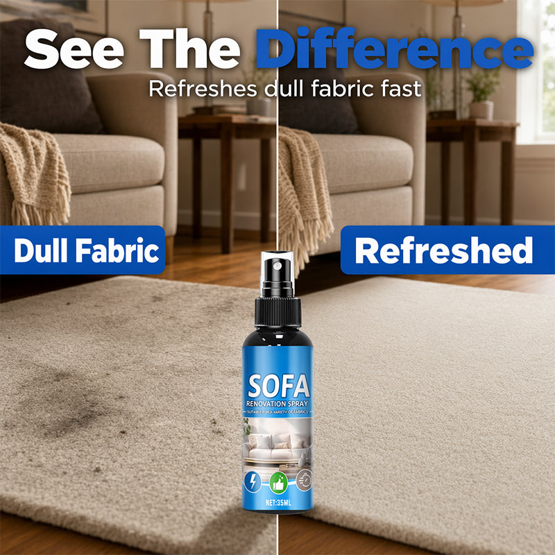 🥳2026 HOT SALE-￡6.99!! 🥳✨ 50% OFF! No‑Rinse Fabric Cleaner Spray – Just spray & wipe – no water, no rinsing. Perfect for sofas, carpets & upholstery – fresh in minutes! 🧼💨